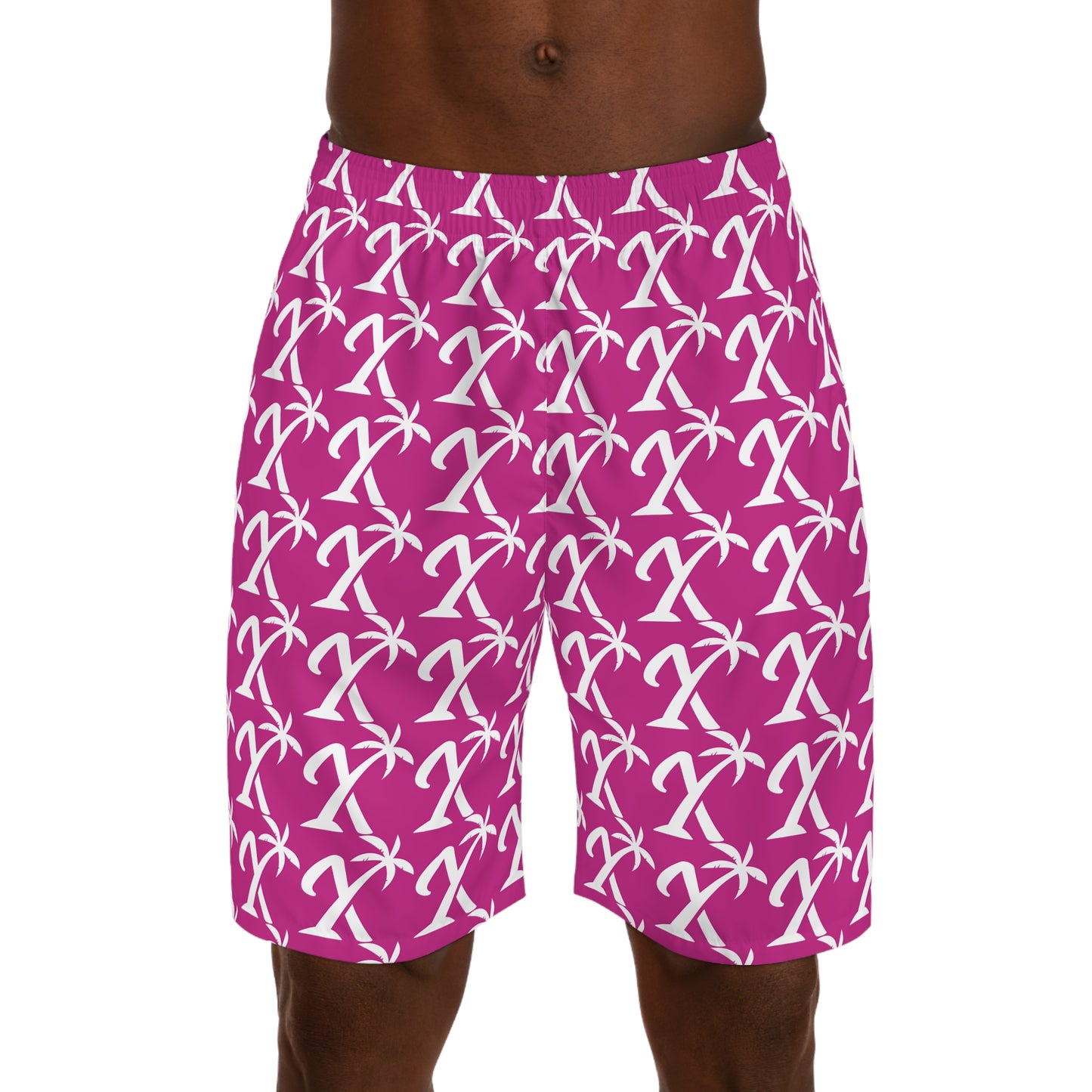 Pink X Island Men's Jogger Shorts - Stylish Summer Wear 2